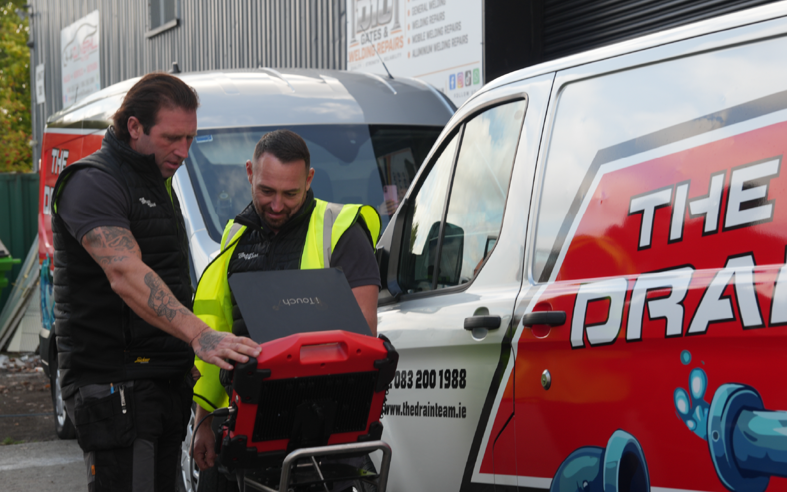 The Drain Team working on site in Dublin