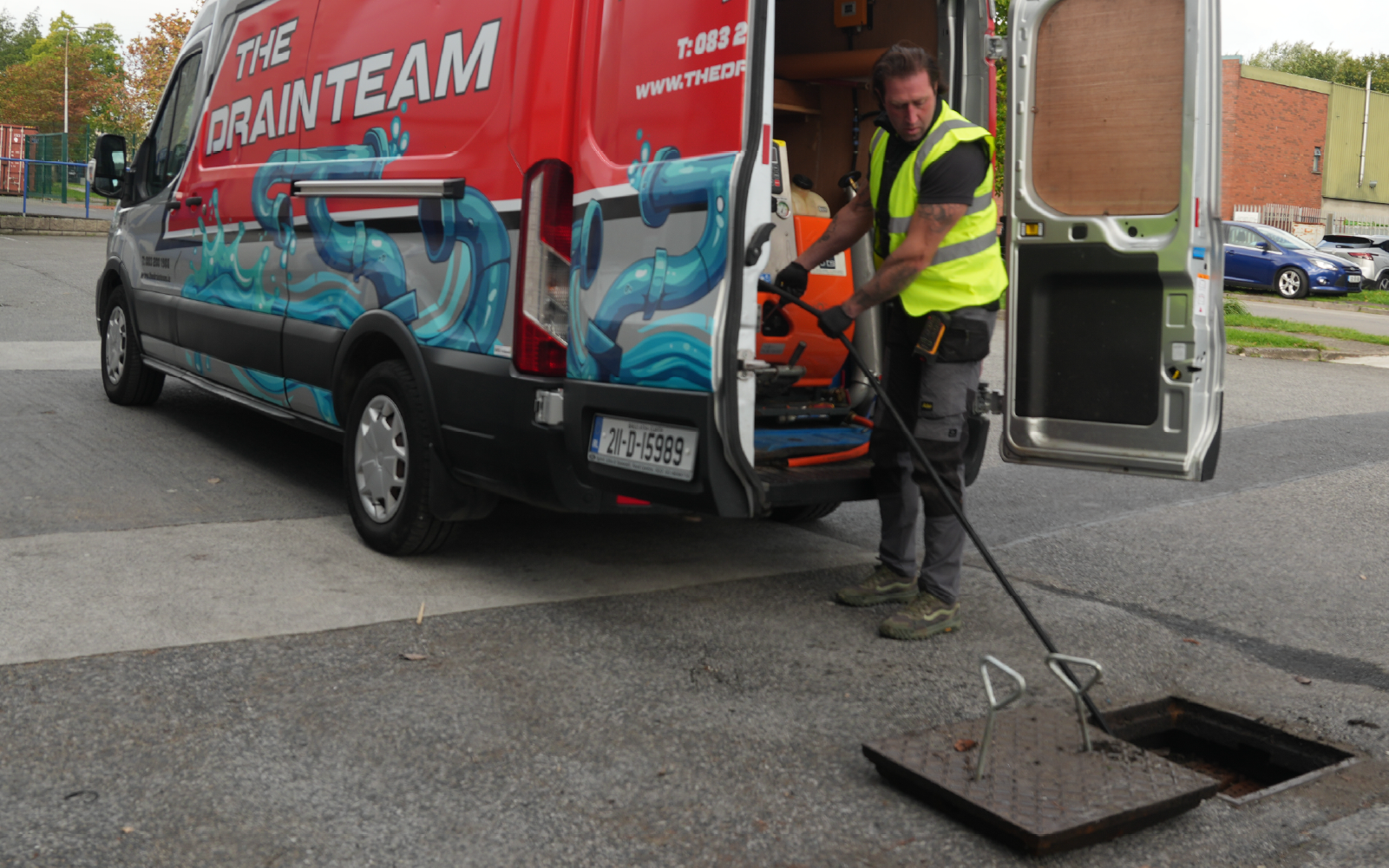The Drain Team carrying out high pressure jetting